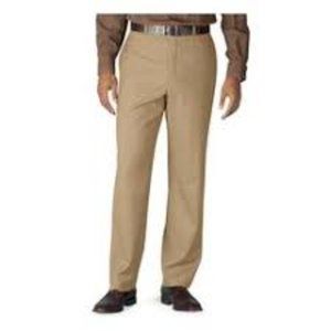 Timber Creek by Wrangler Men's Tan Flat Front Pants Size 38x30